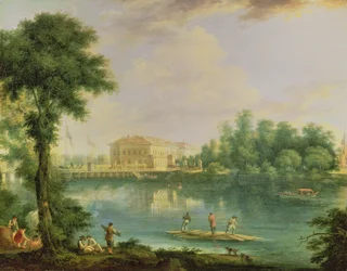 Vue du palais Kamennostrovsky, Saint-Pétersbourg